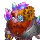 Portrait of Mad Drommer Warrior