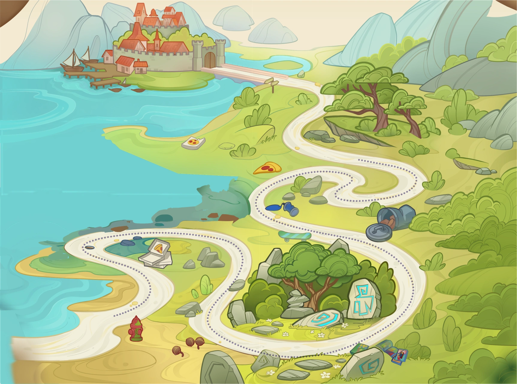 Map of chapters 1