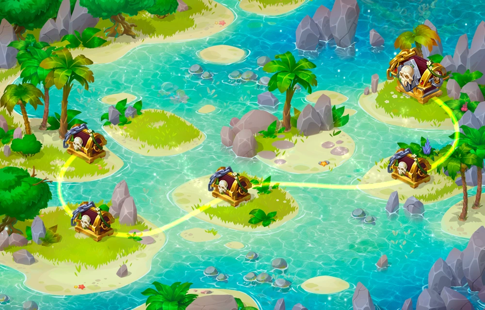 Map of Treasure Island 1