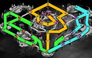 Adventure 13-12 Map - Two Players    (optional weak third)